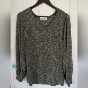 Haptics By Holly Harper Bishop Sleeve Stretch Top